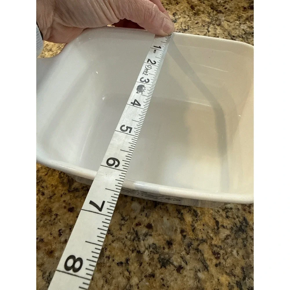 Corning Ware Blue Cornflower P-4-B 1.5 QT Casserole Dish Square Baker Pyroceram
